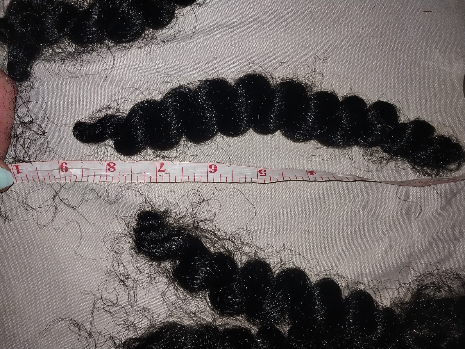 Black Curly Synthetic Weft Hair Extension Bundle, 11-20 in, 2 Bundles