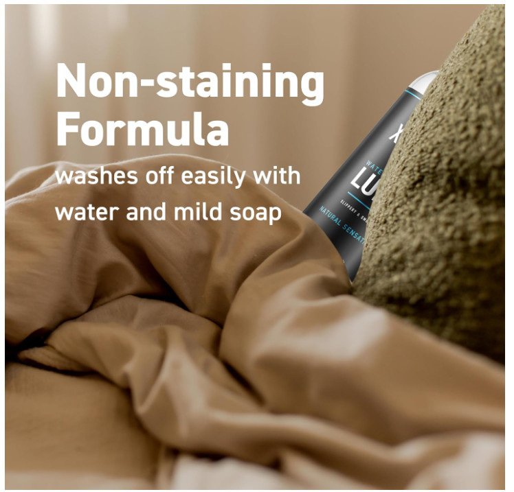 XESSO Water-Based Lube 32 fl oz, All Natural & Hypoallergenic Without Glycerin &