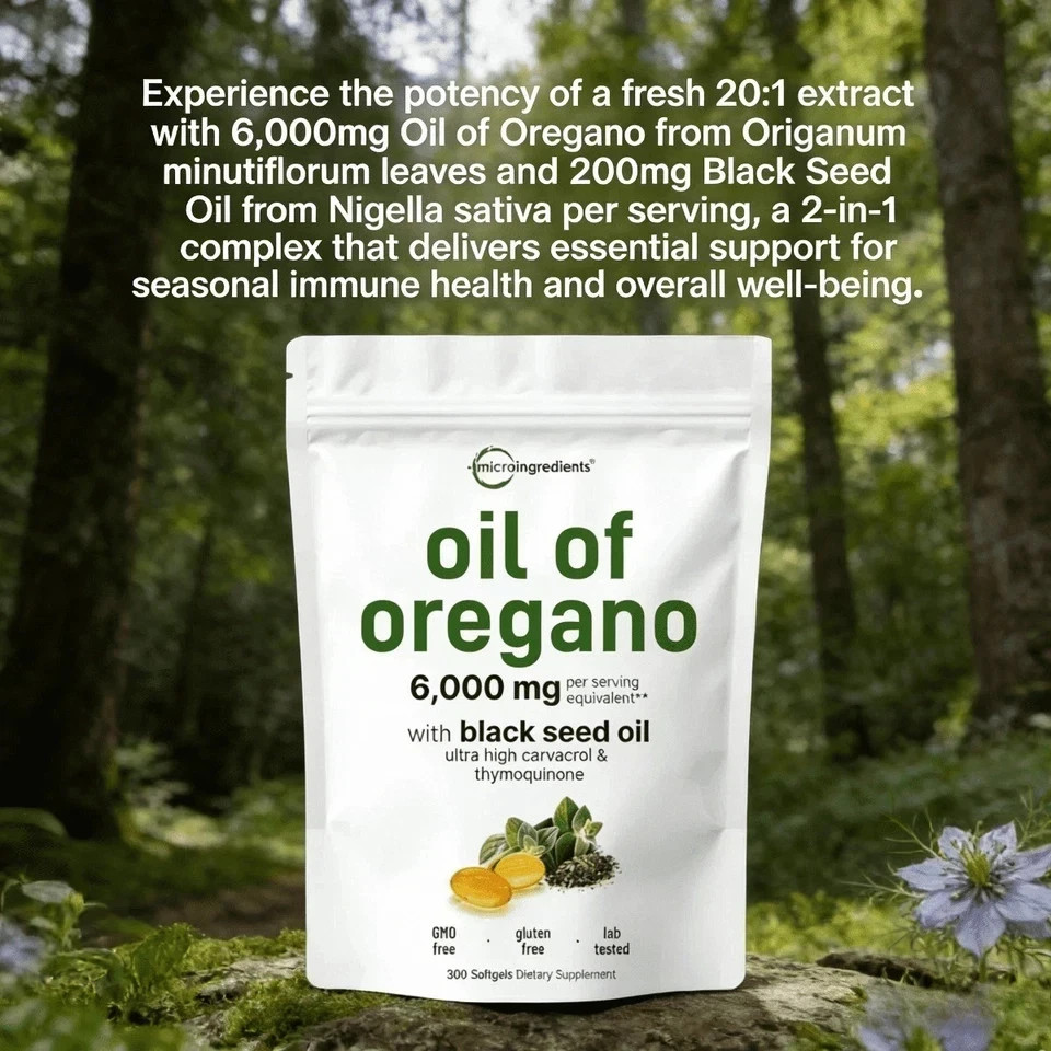 Oregano Black with Oil Seed Oil – Micro Ingredients Supplemen’st