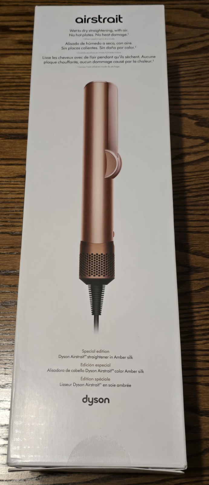 Dyson Airstrait Wet & Dry Hair Straightener Special Limited Edition Amber Silk!!