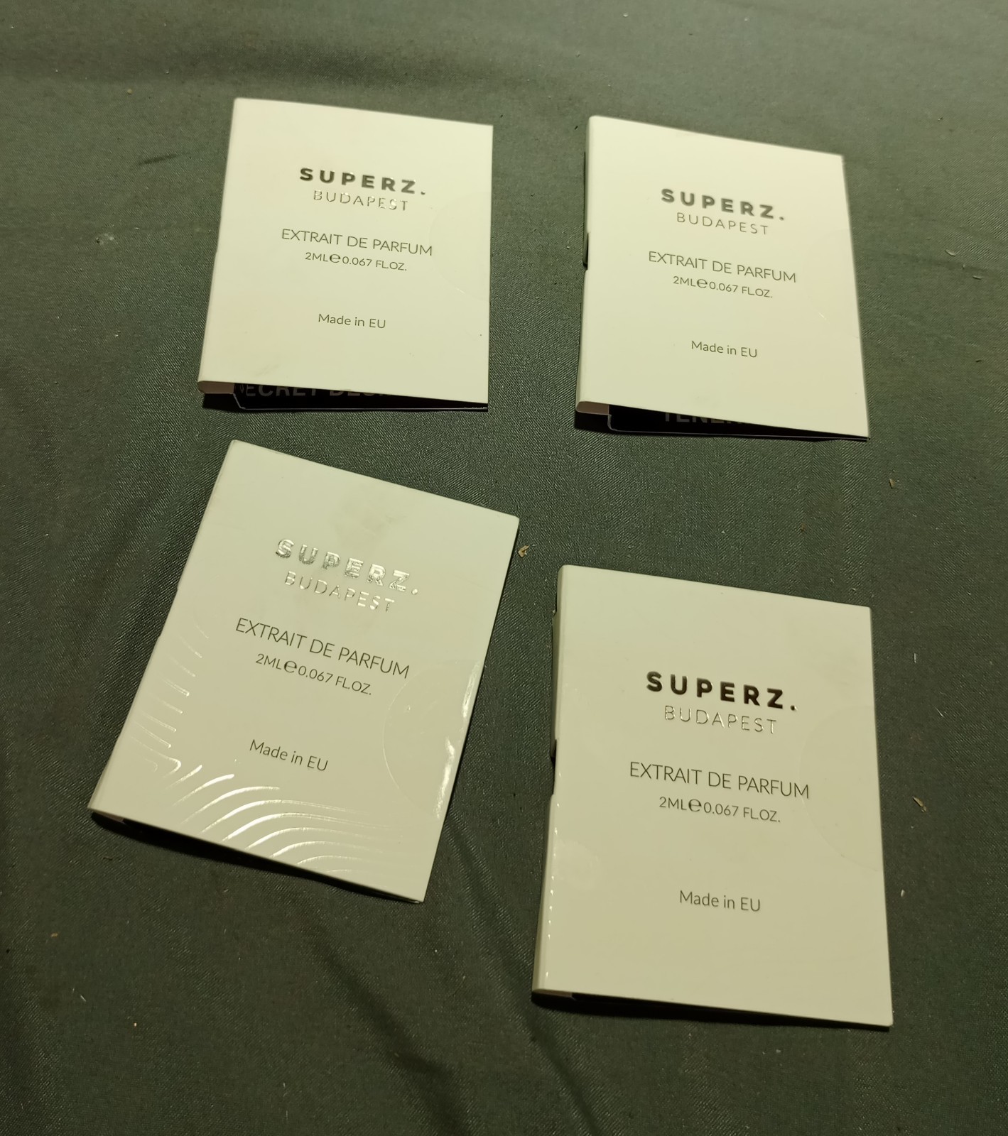 Lot Of 4 Superz Budapest Perfume Samples 2 Ml Each