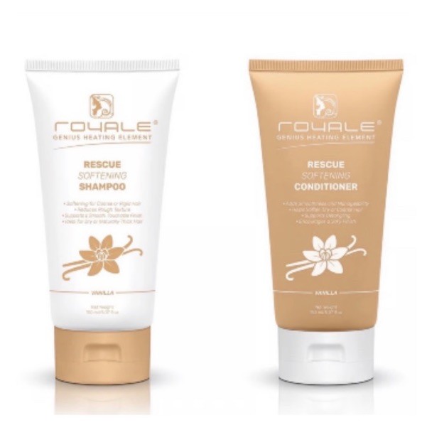 Royale Rescue Softening Shampoo & Conditioner Set Vanilla 5.07 fl oz Softening