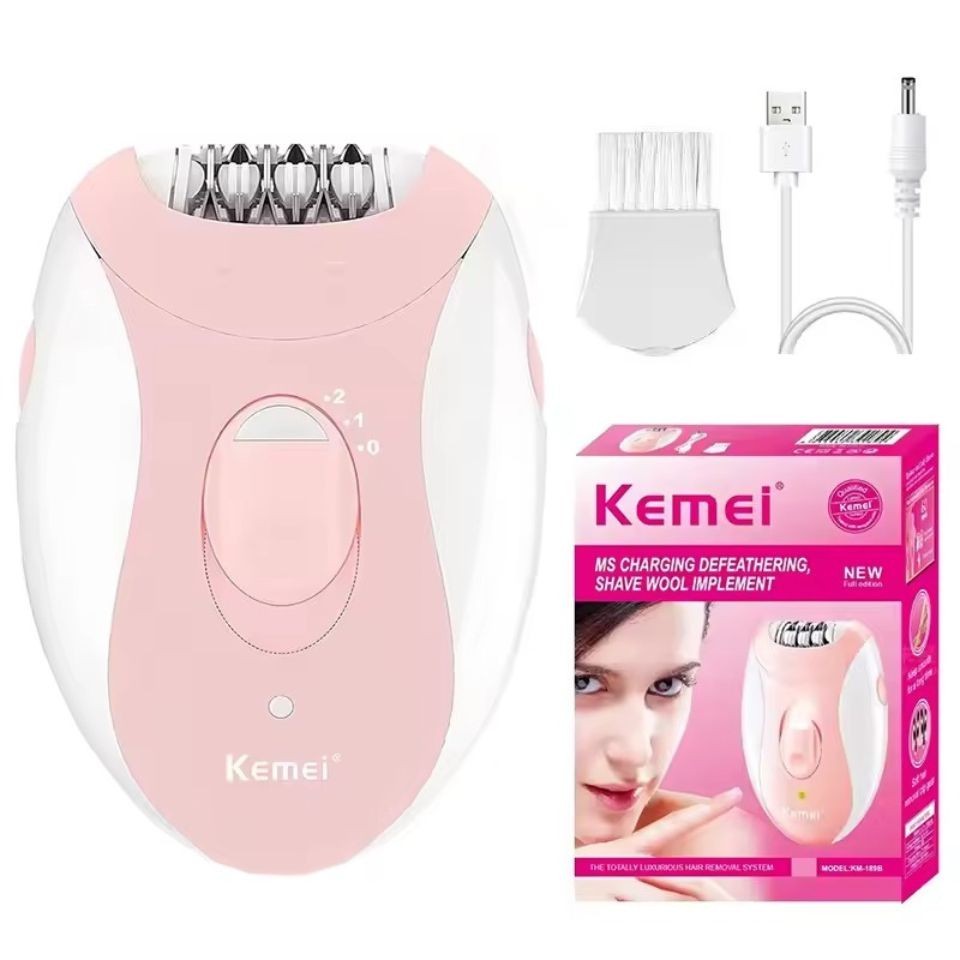 Kemei Women Electric Epilator Hair Removal Facial Bikini Legs Underarm Shaver