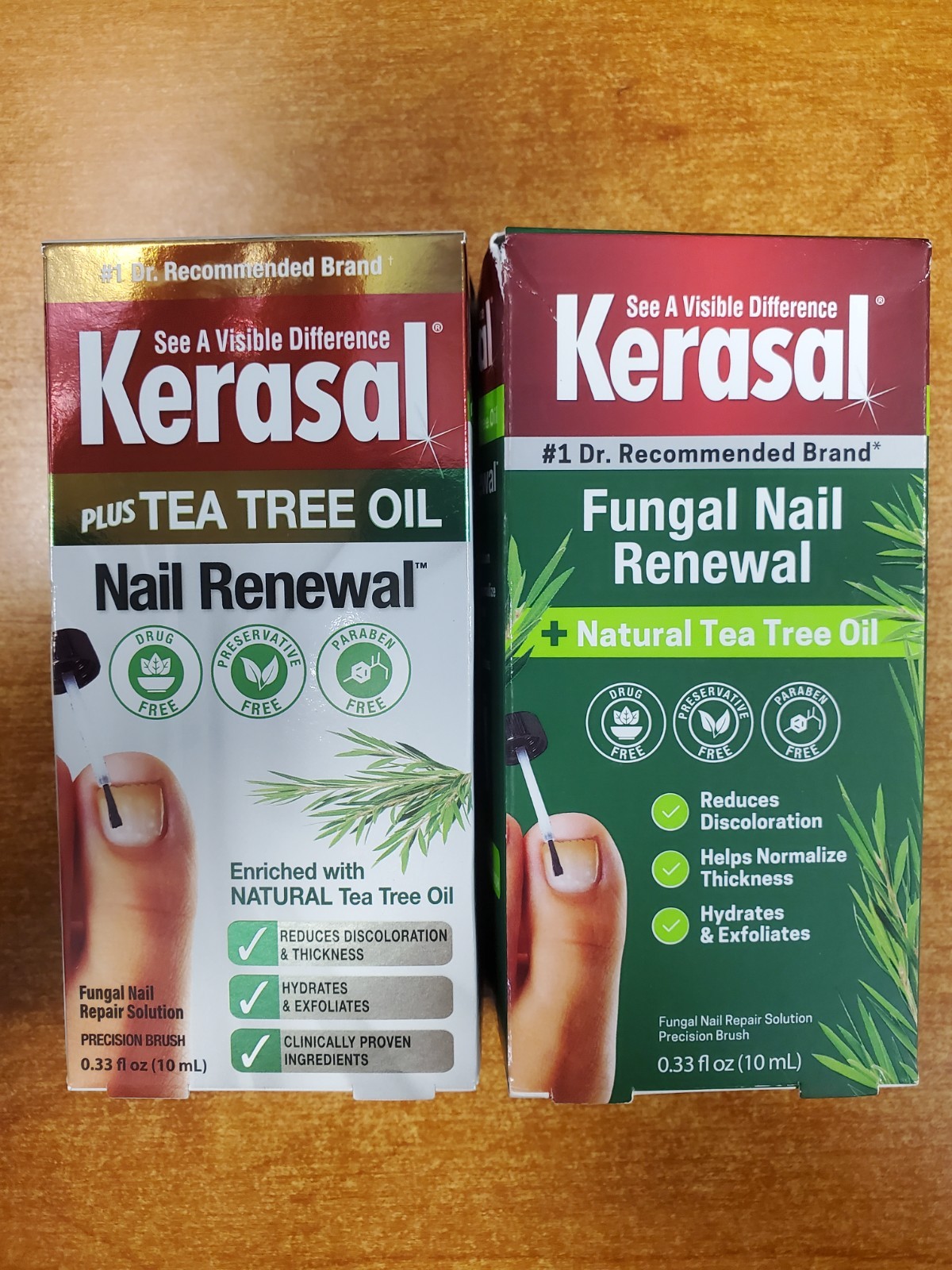 2 Pack: Kerasal Fungal Nail Renewal + Tea Tree Oil 0.33 oz ea (7394) D6