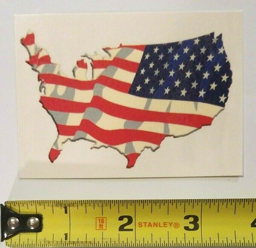 US Flag Continental America Vending Machine Temp Tattoos (2) United States Pride