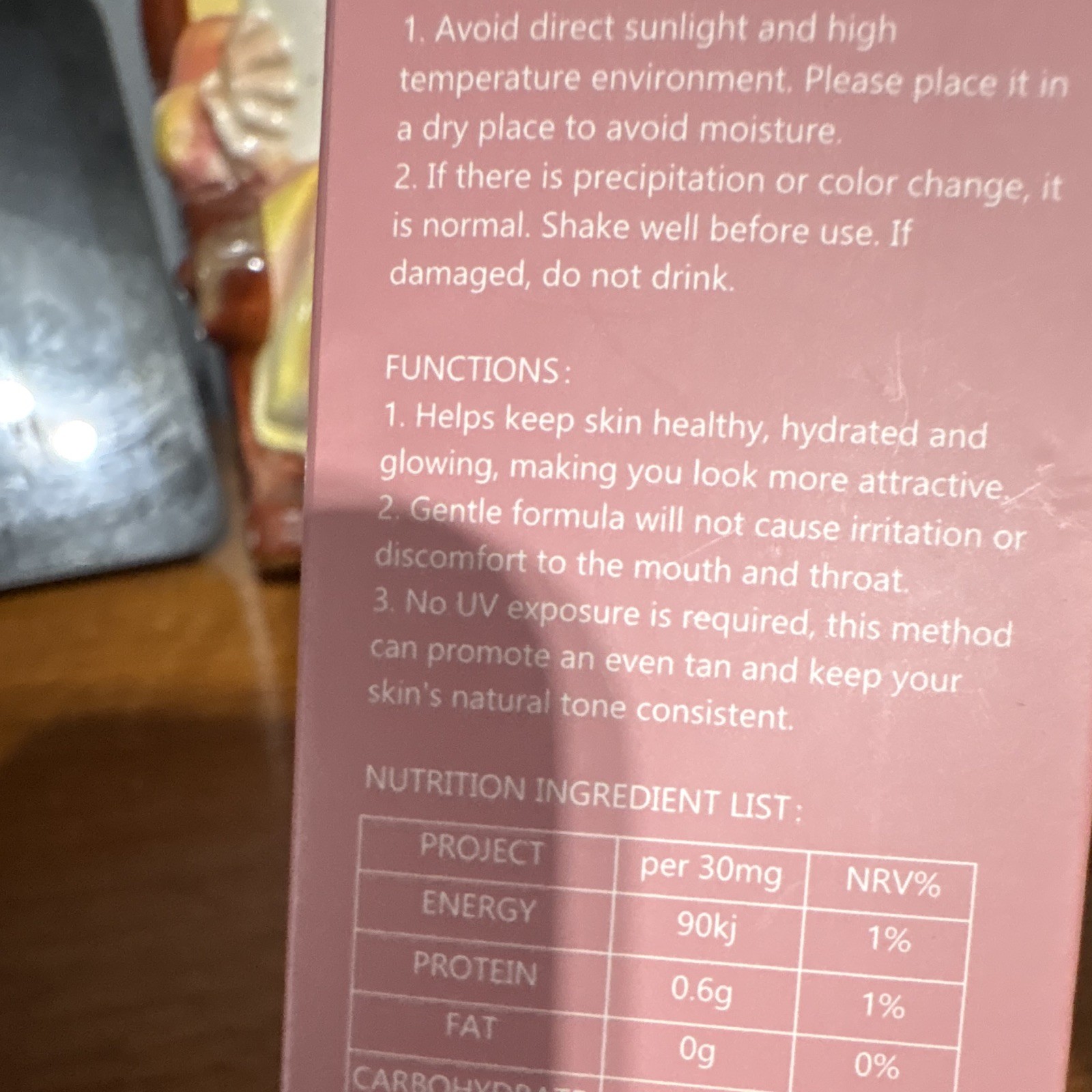 Zeria Sunless Tanning Drops Hydrating Watermelon Flavor 60 ml Face