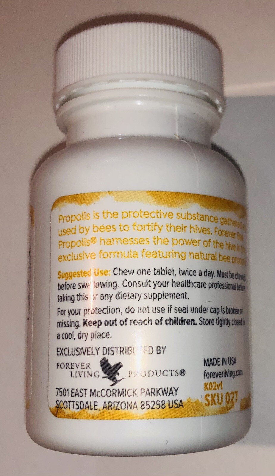 Forever Living Bee Propolis – 60 Chewable Tablets – SEALED