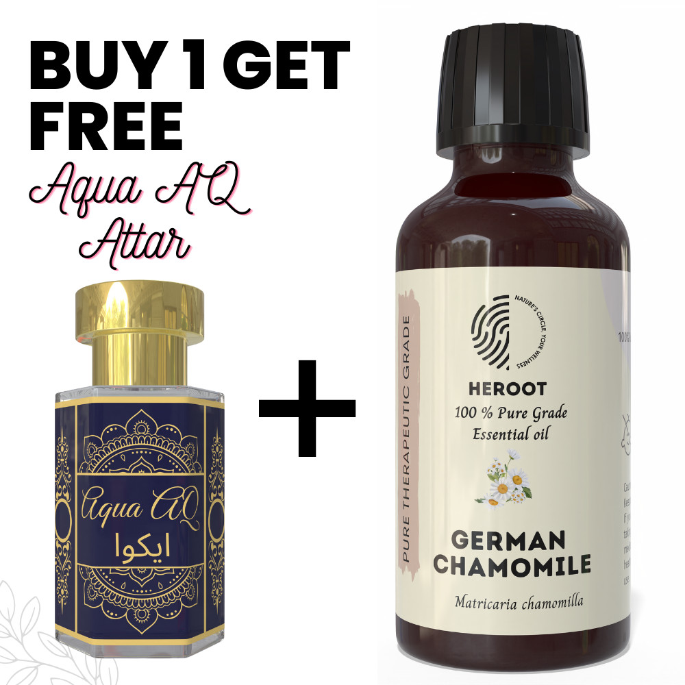 German Chamomile Essential Oil 10ml Aromatherapy Diffuser DIY + Free Attar