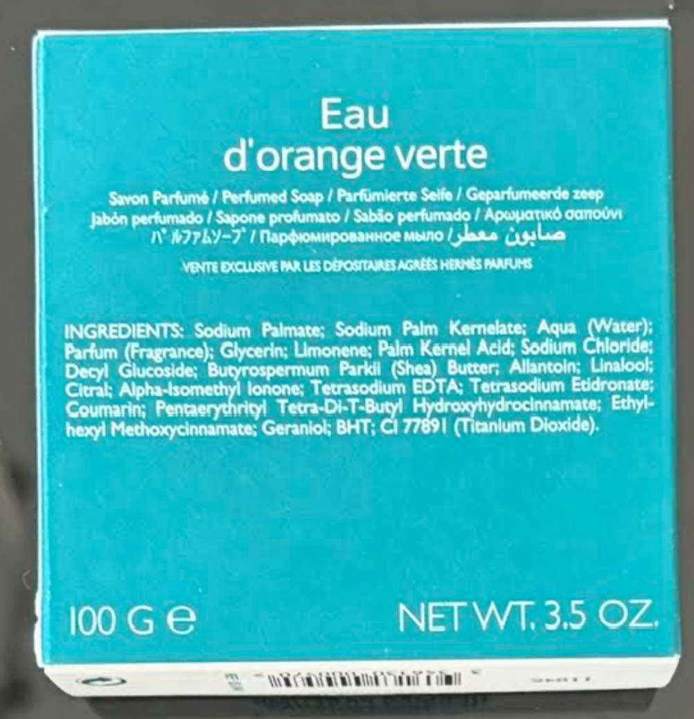 Hermès Perfumed Soap Gift Set 3 x 100g + Bonus Soap New in Box