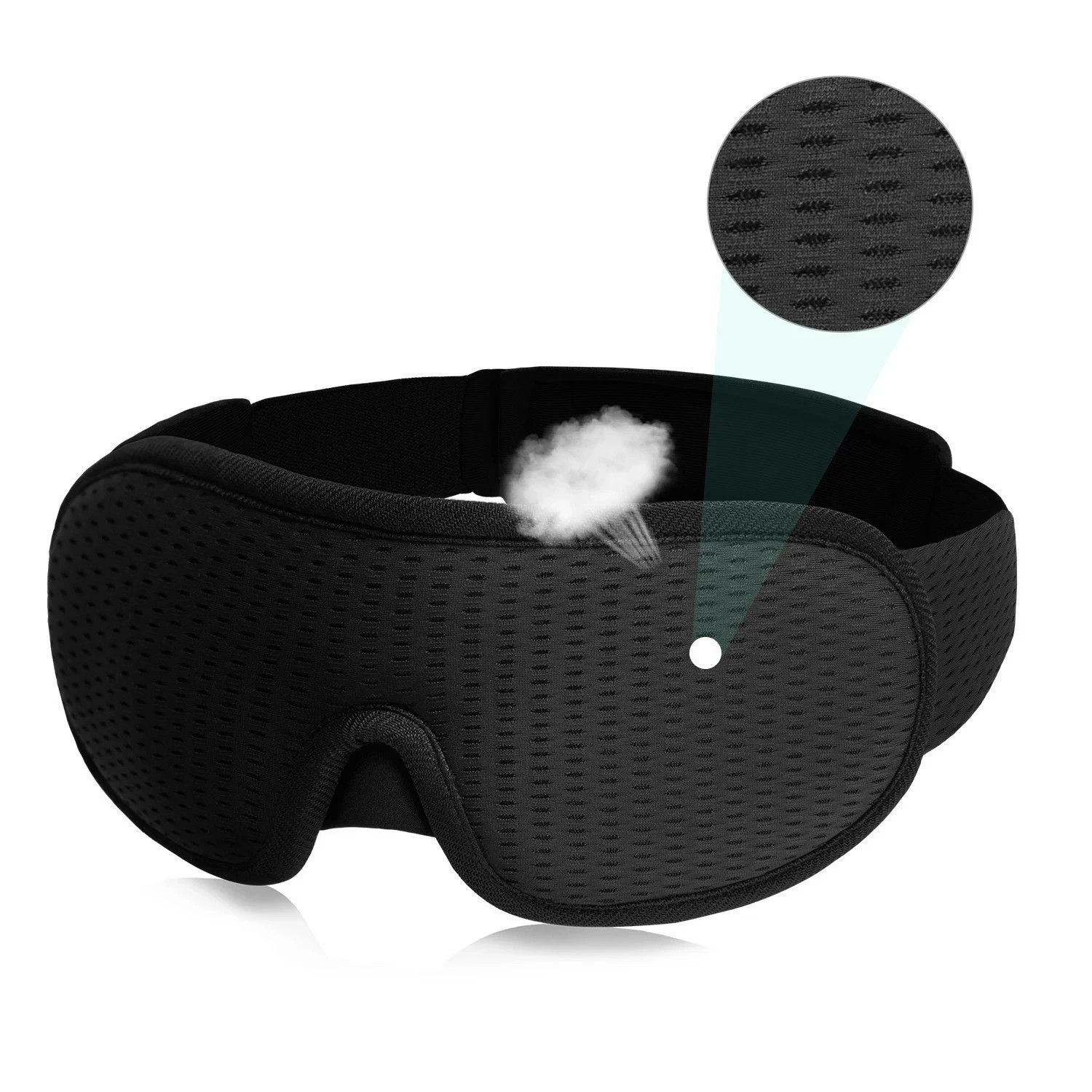 100% Blackout Travel 3D Eye Mask Sleep Soft Padded Shade Cover Relax Blindfold