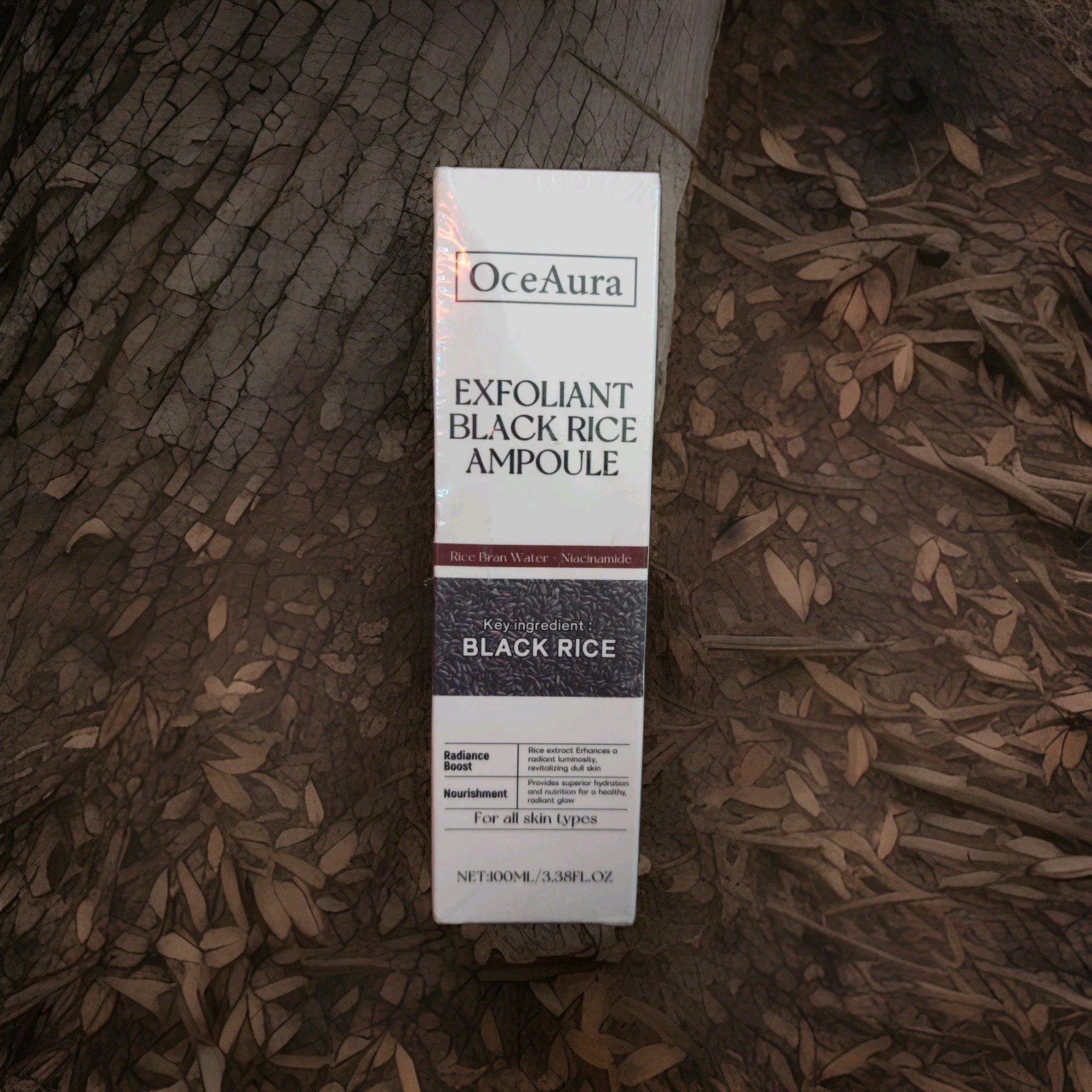 OceAura EXFOLIANT BLACK RICE AMPOULE 100 ml / 3.39 fl oz – NEW