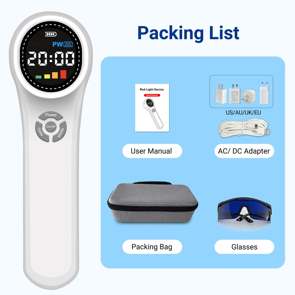 Home Handheld LLLT Laser Therapy NIR Light Physiotherapy Device for Human Pets
