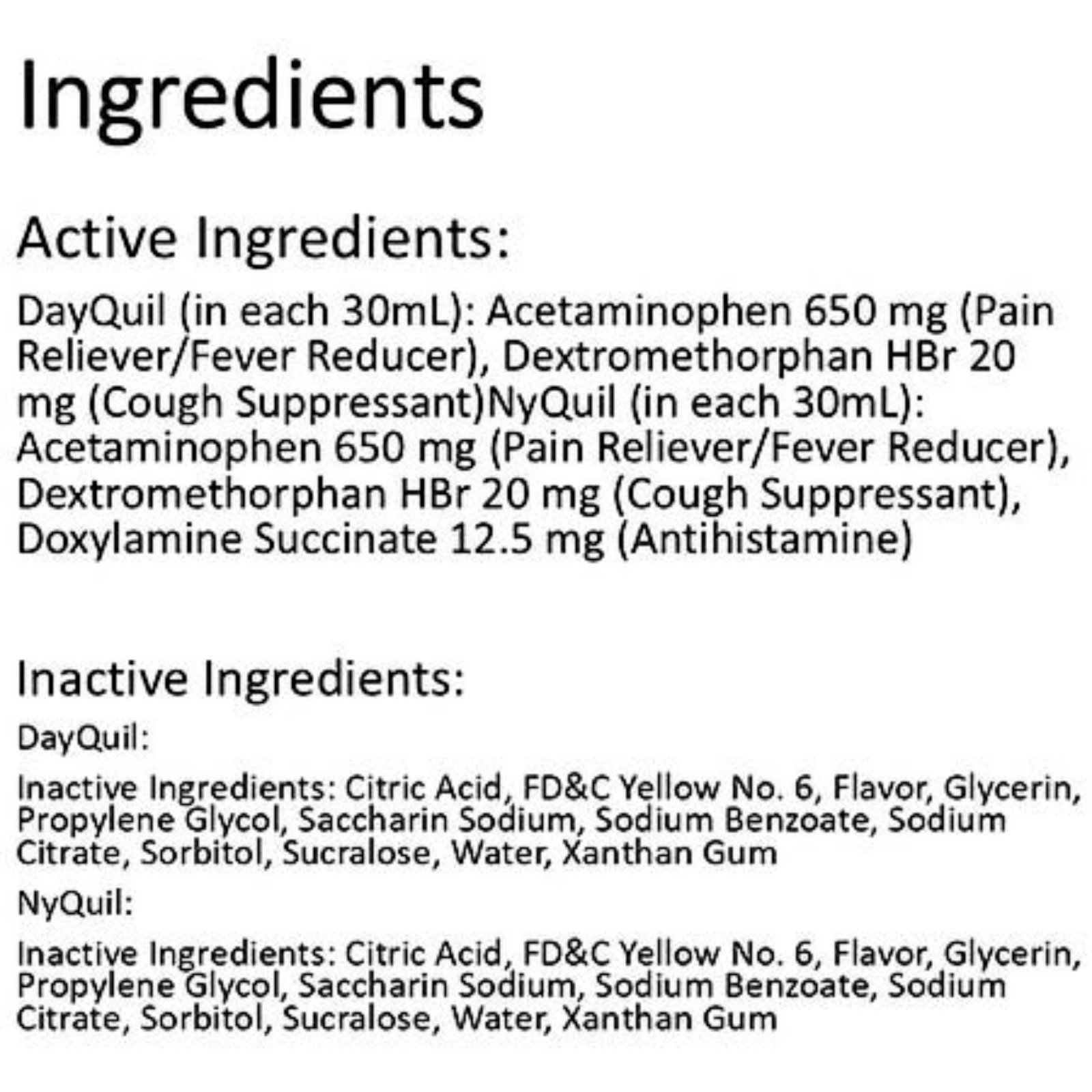 Vicks DayQuil Sugar Free Cold & Flu Relief 12oz / Exp 04/2026