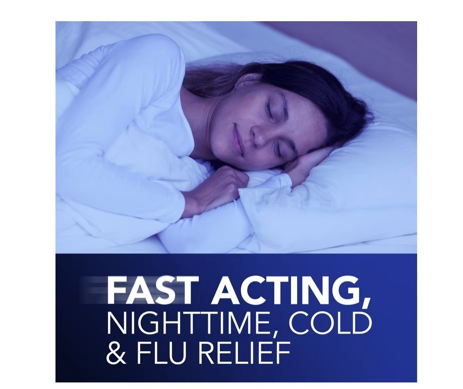 2 PACK Vicks, Nyquil Severe Cold And Flu Liquicaps, 24 Count