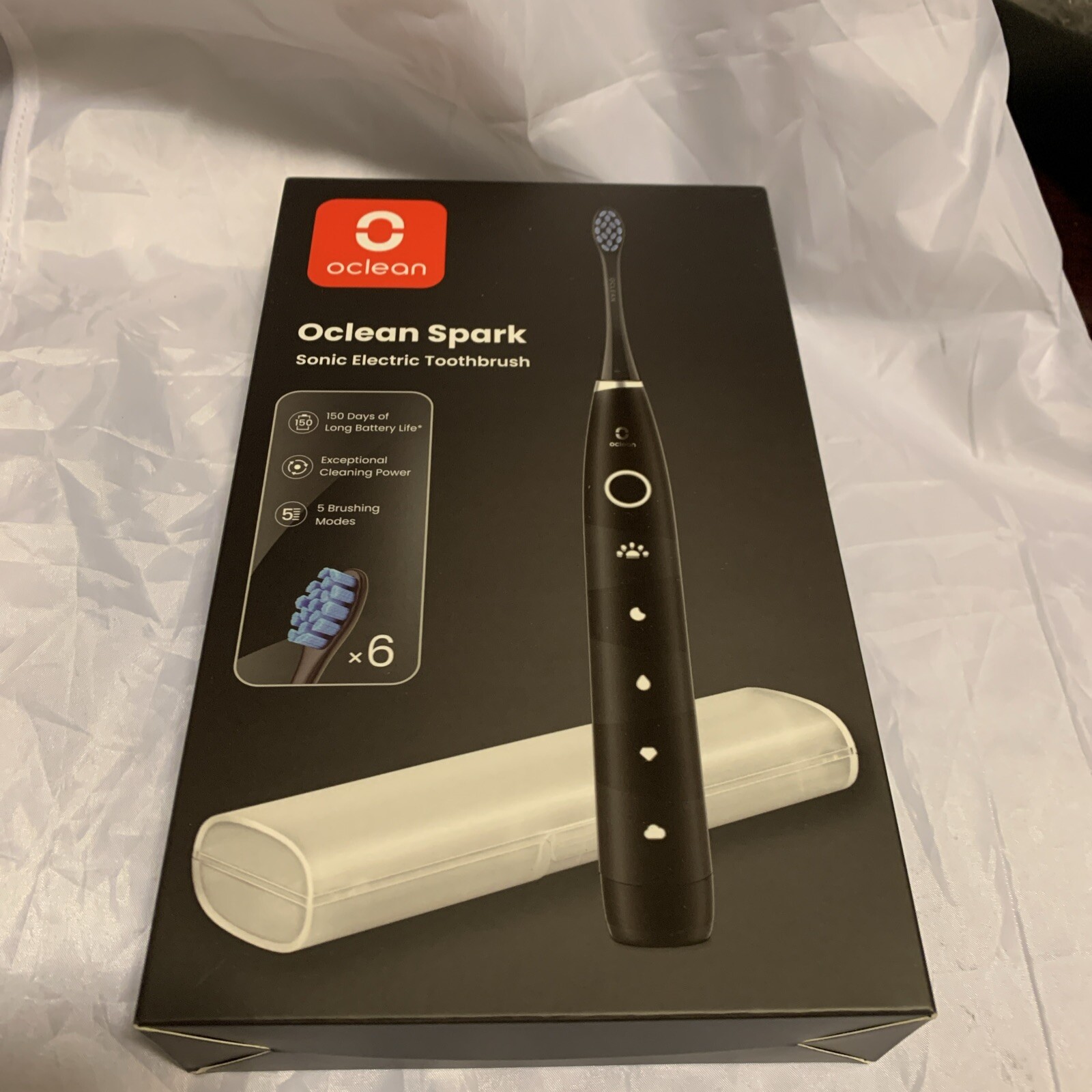 Oclean Electric Sonic Toothbrush for Adults, 6 Brush Heads, Travel Case, 5 Model