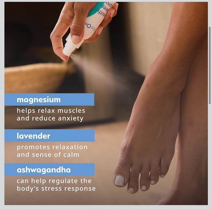 Restful Sleep Spray: Magnesium, Lavender Ashwagandha Promotes Blissful Sleep