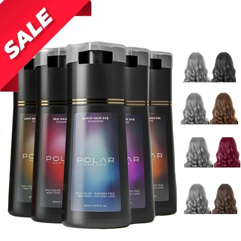 Polar-Hair Dye Shampoo Polar Hair Care, Hair Care Shampoo 200ML/6.7 OZ 3 Colors
