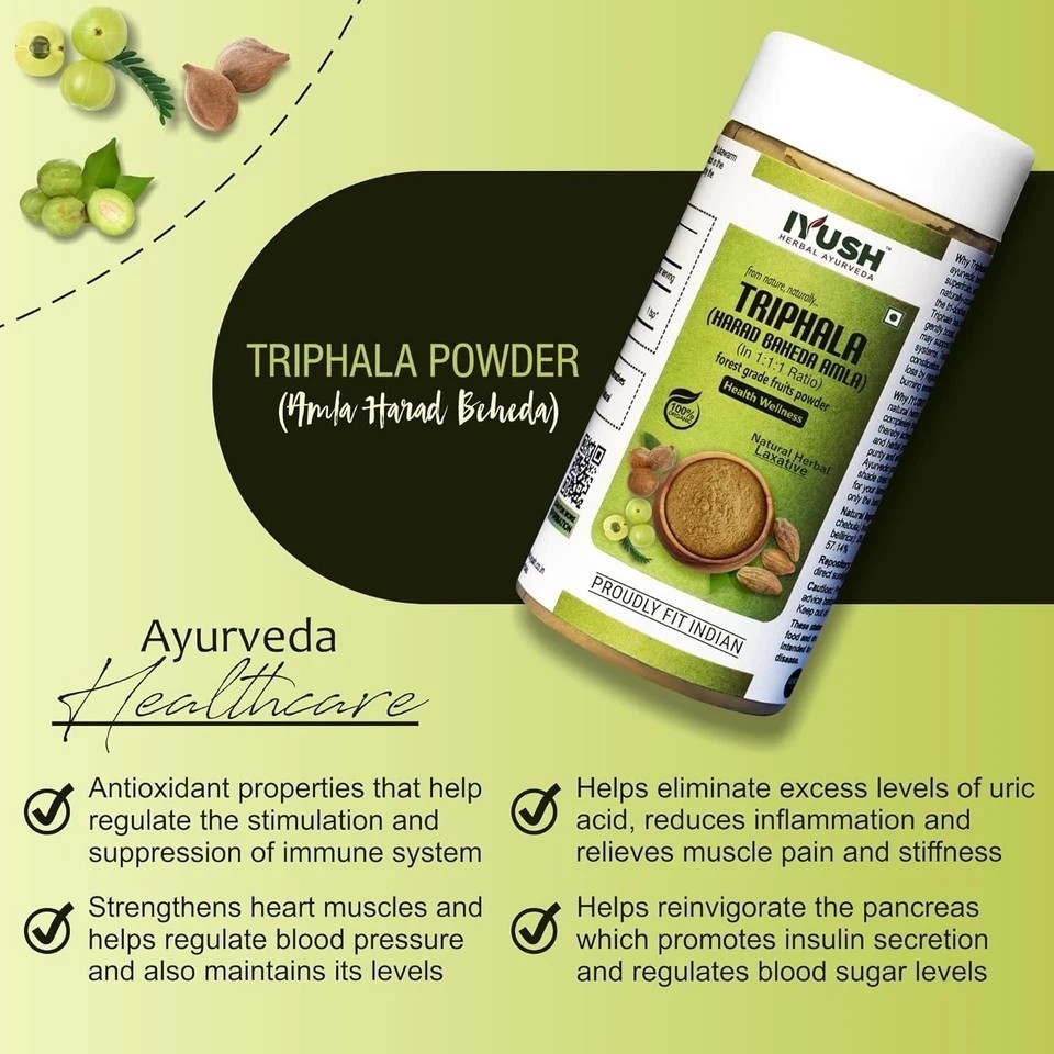 Iyush Triphala Powder 100g Each Pack Of 2