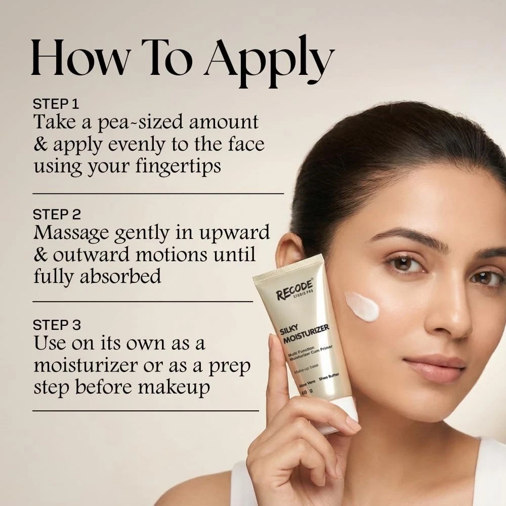Recode Silky 2 in 1 Moisturizer Cum Primer 60 G|Primer and Moisturizer Hydrating