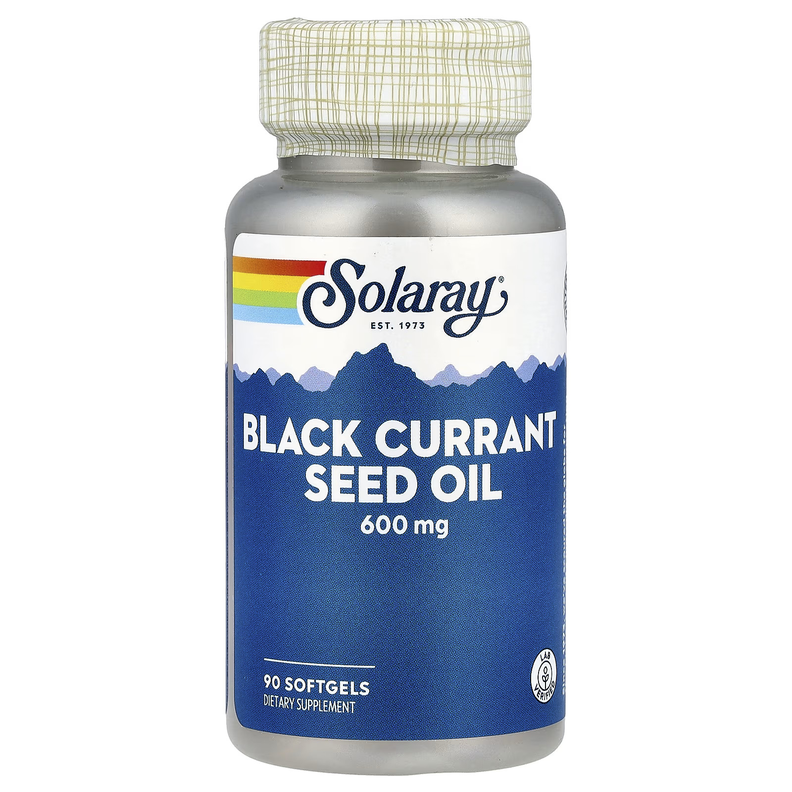 2 X Solaray, Black Currant Seed Oil, 600 mg, 90 Softgels-worldwide