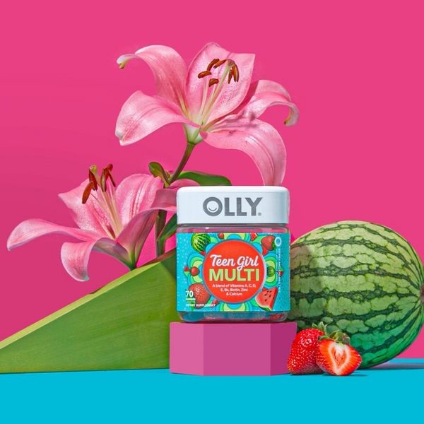 OLLY Teen Girl Multivitamin Gummies – Berry Melon – 70ct: Gluten-Free