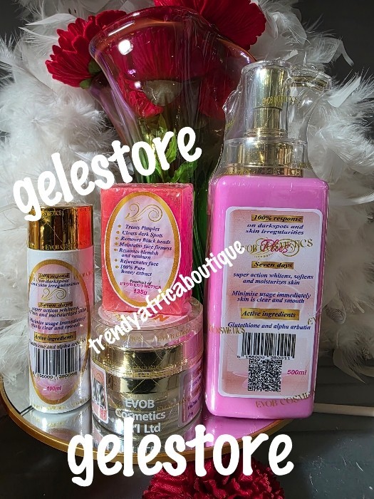 No Limit whitening skin set. Lotion, Serum, face cream and soap.