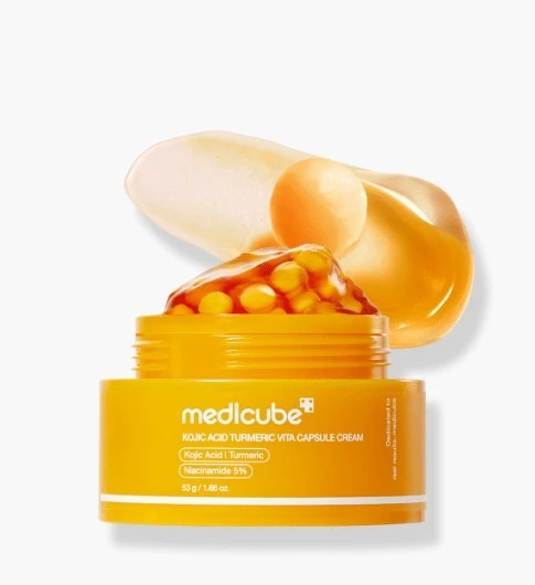 Medicube Kojic Acid Turmeric Vita Capsule Cream – K-Beauty Tone-Brightening