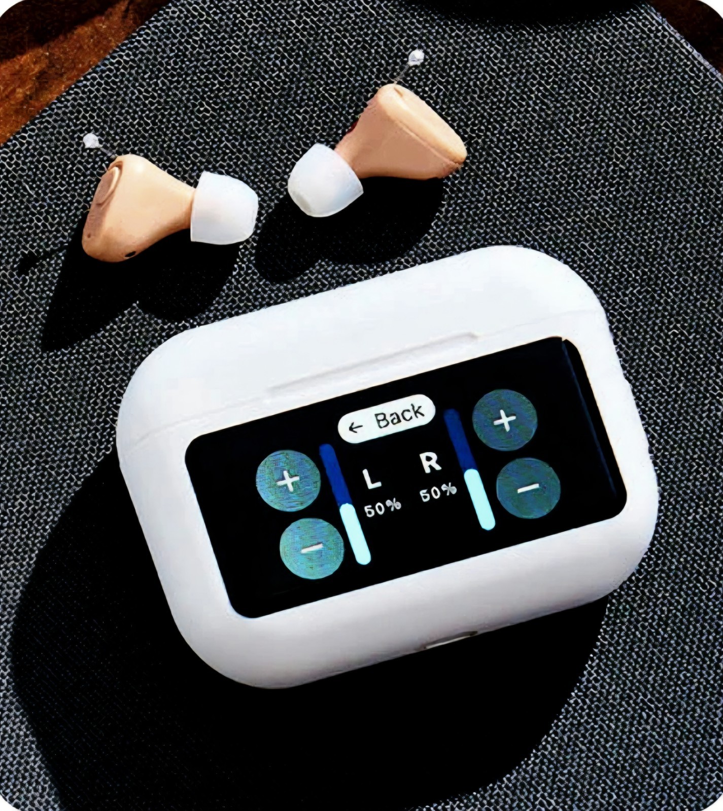 Audien Hearing ‘Atom X’ Rechargeable Bluetooth IIC Hearing Aids, UV Case