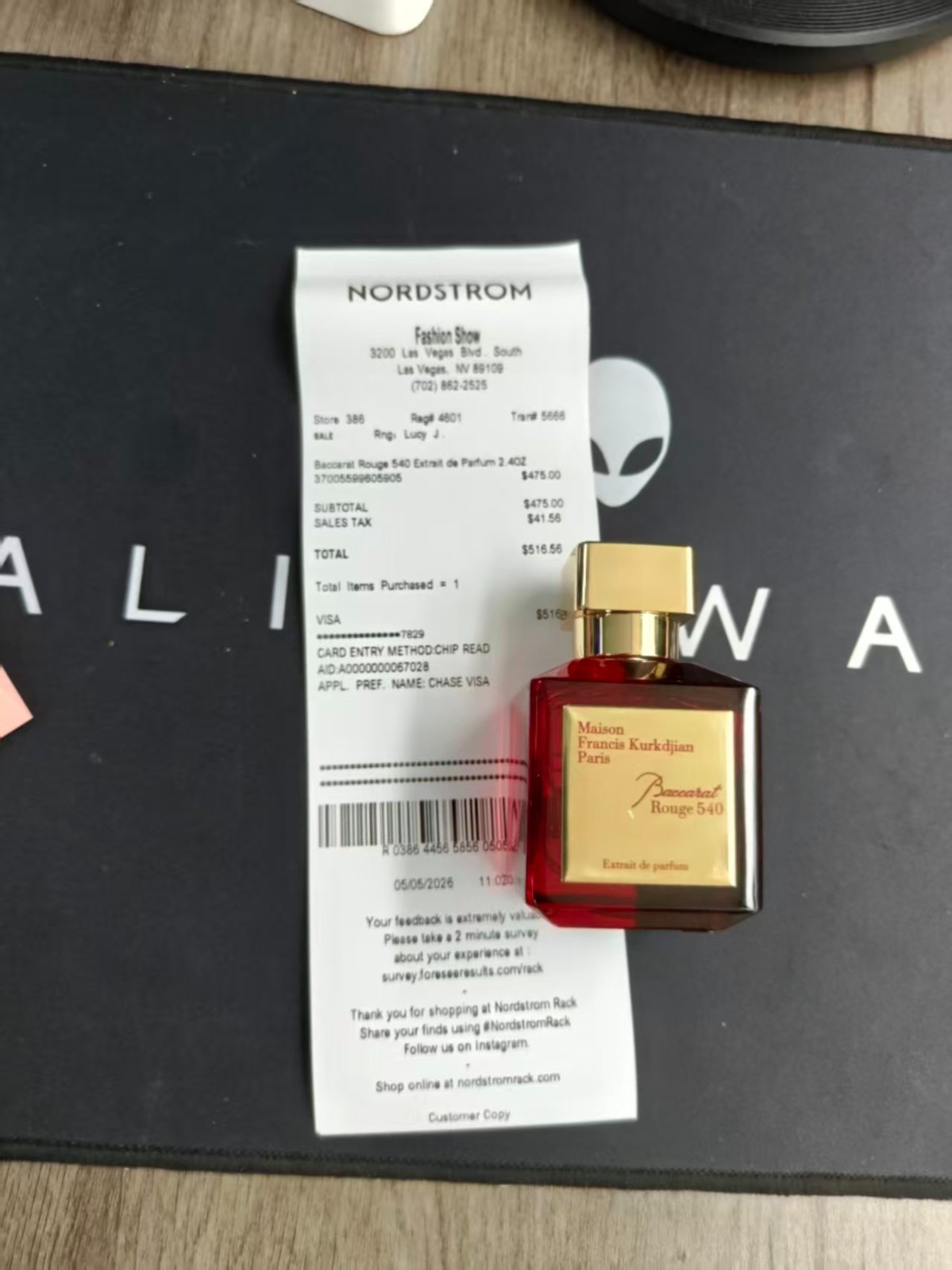 Baccarat rogue 540 Extrait de Parfum 2.4OZ/70ml Brand new With receipt