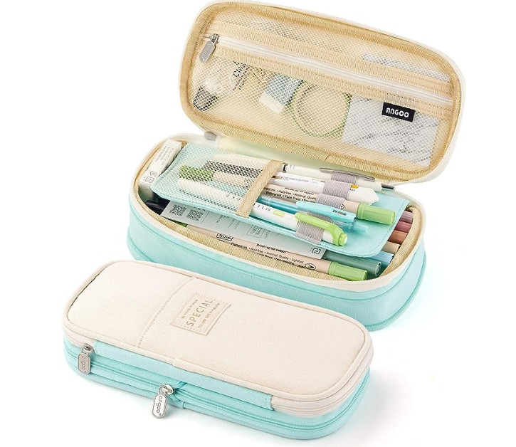 Large Capacity Pencil Case Zipper Pen Bag School Student Organizer Pouch Bag NEW