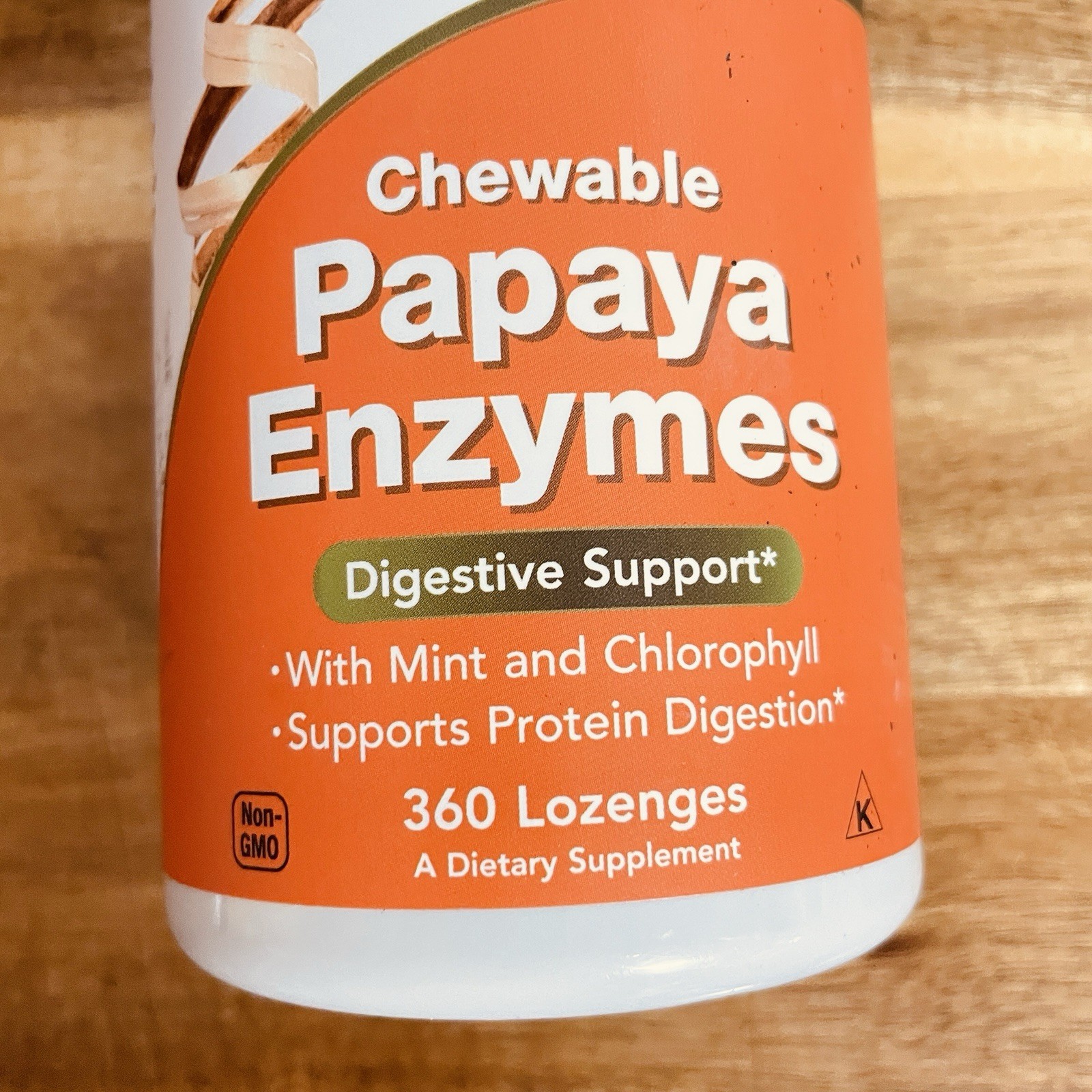 Now Foods Papaya Enzymes Chewable 360 Lozenges 09/2026