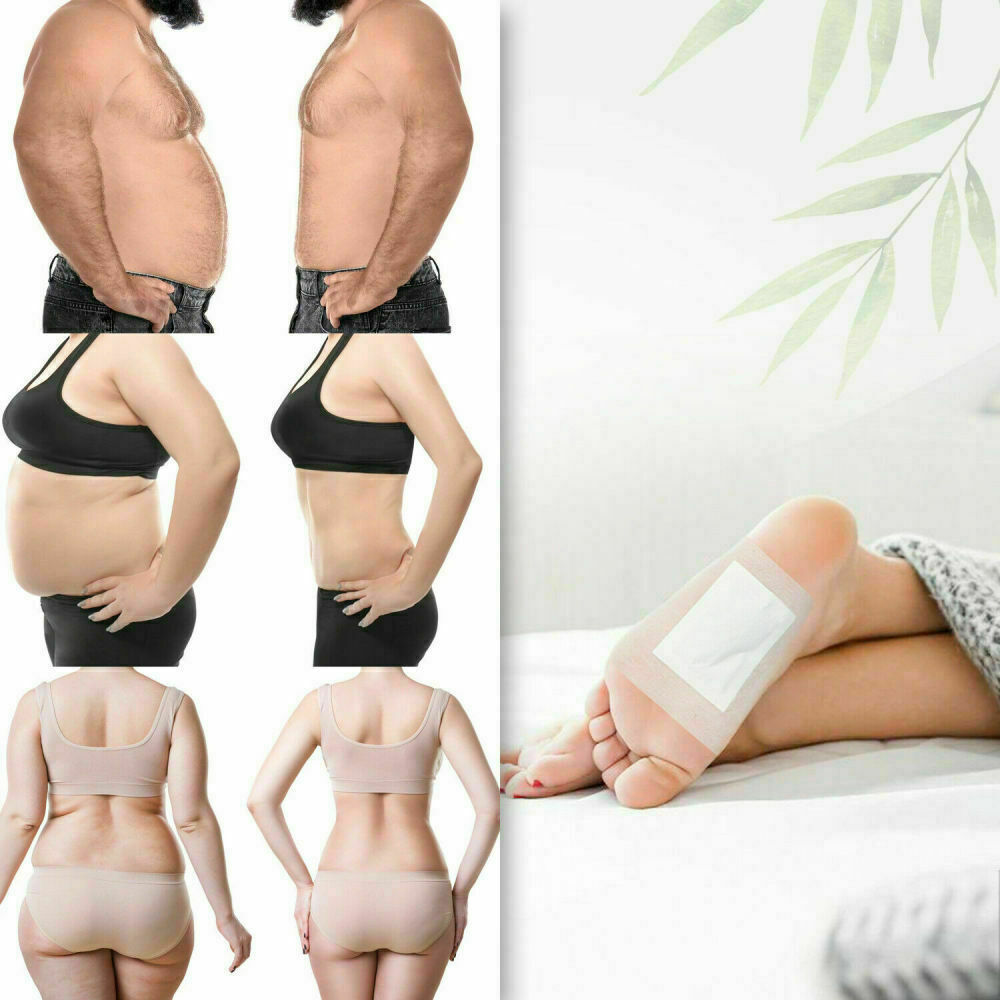 50PCS Detox Foot Pads Body Toxins Feet Patches Slimming Deep Cleansing Herbal