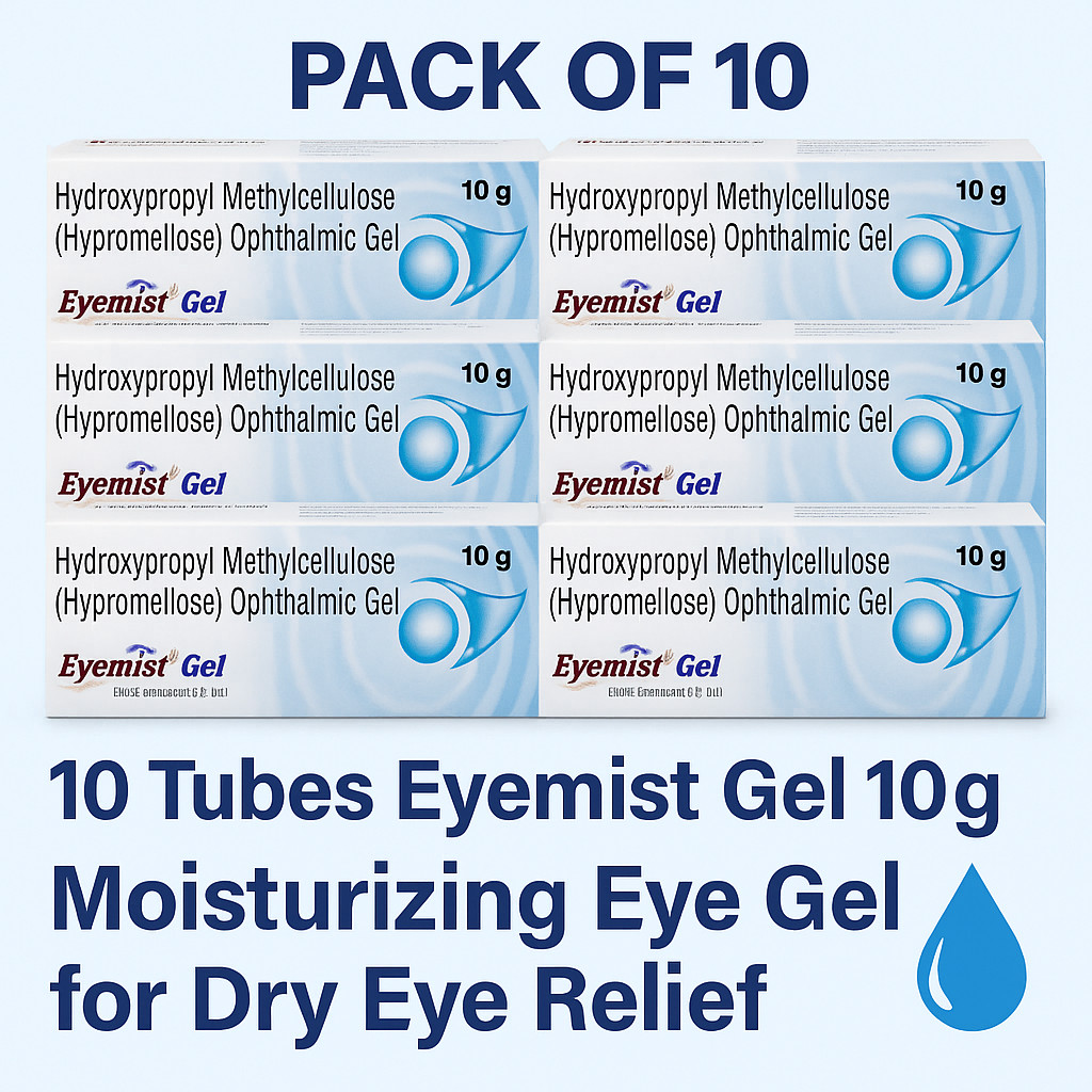 Eyemist Gel 10g x 10– Dry Eye Relief Lubricating Eye Gel Long-Lasting Hydration