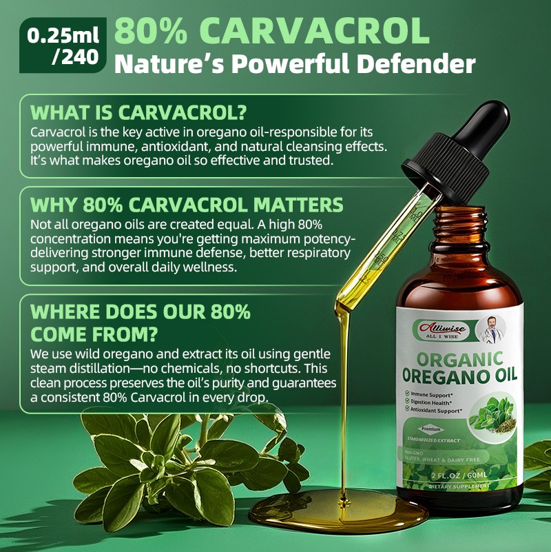 Oil of Oregano Drops 60ml with Black Seed Oil | Immune Support & Antioxidant
