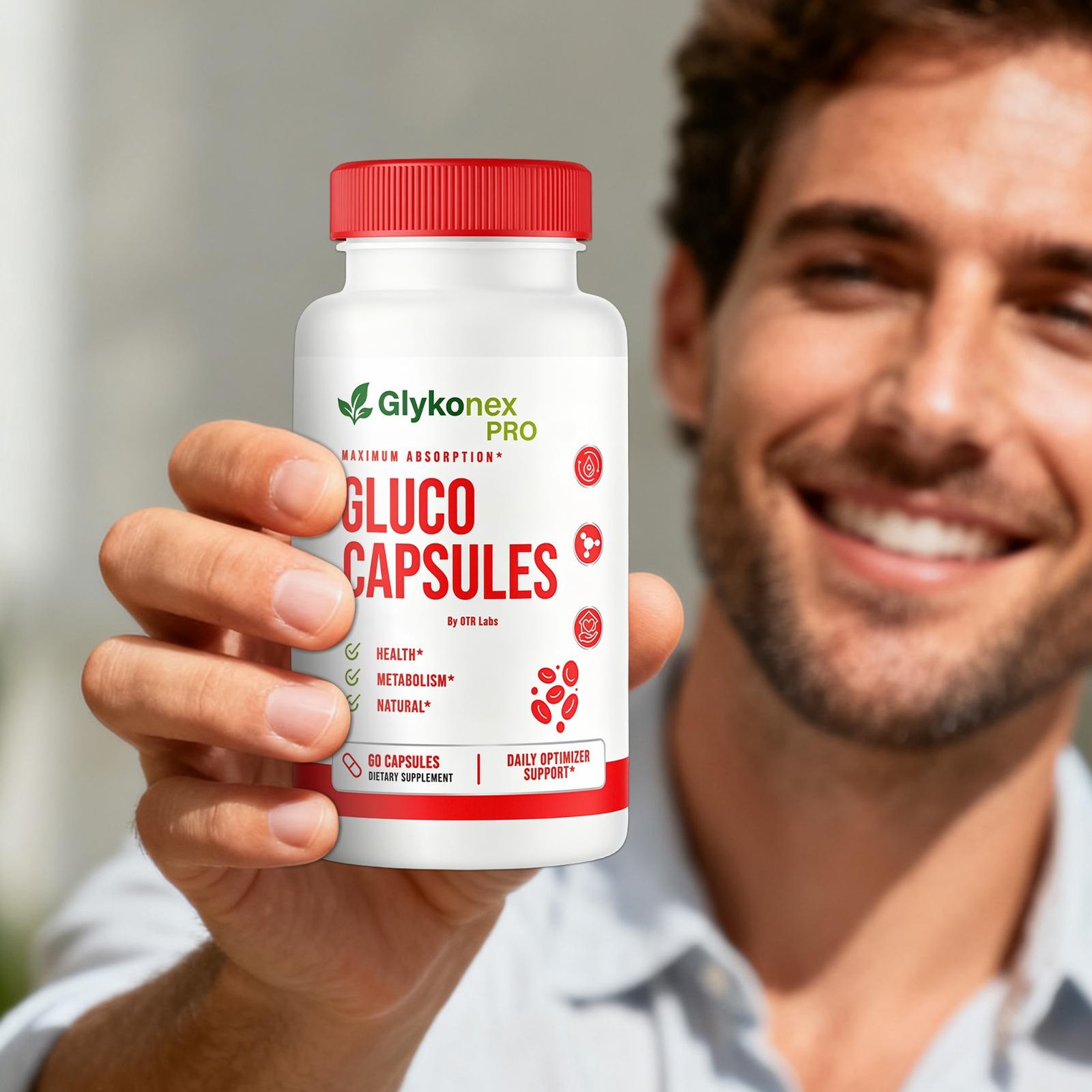 GlykoNex Gluco Capsules Blood Health Support Dietary Supplement 60 Capsules
