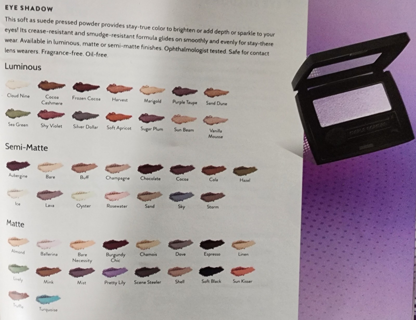 Merle Norman Eye Shadow Choose your Shades…Luminous, Semi Matt, and Matte..NEW