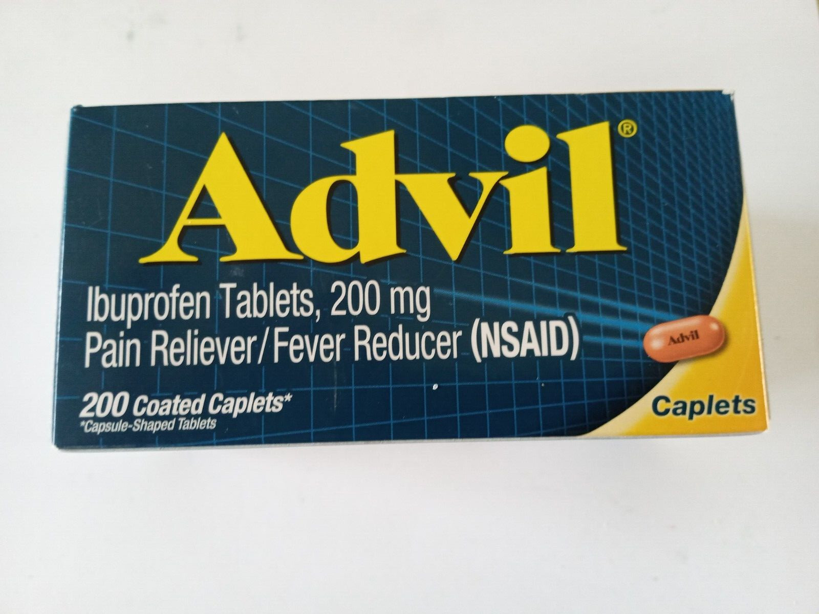 Advil Ibuprofen 200 mg Pain Reliever Fever Reducer 200 Coated Caplets 08/2024