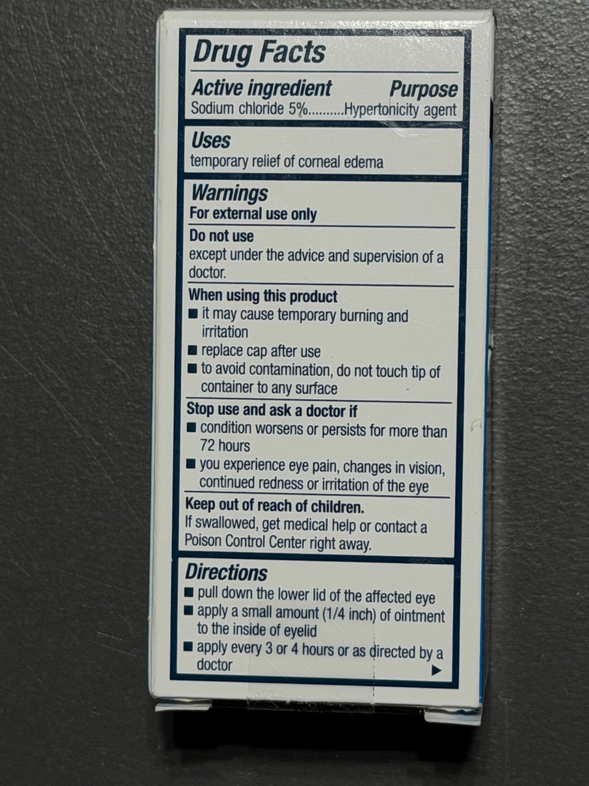 Two Boxes Bausch & Lomb MURO 128 Ointment 5 1/8 Oz Expiration Date April 2027