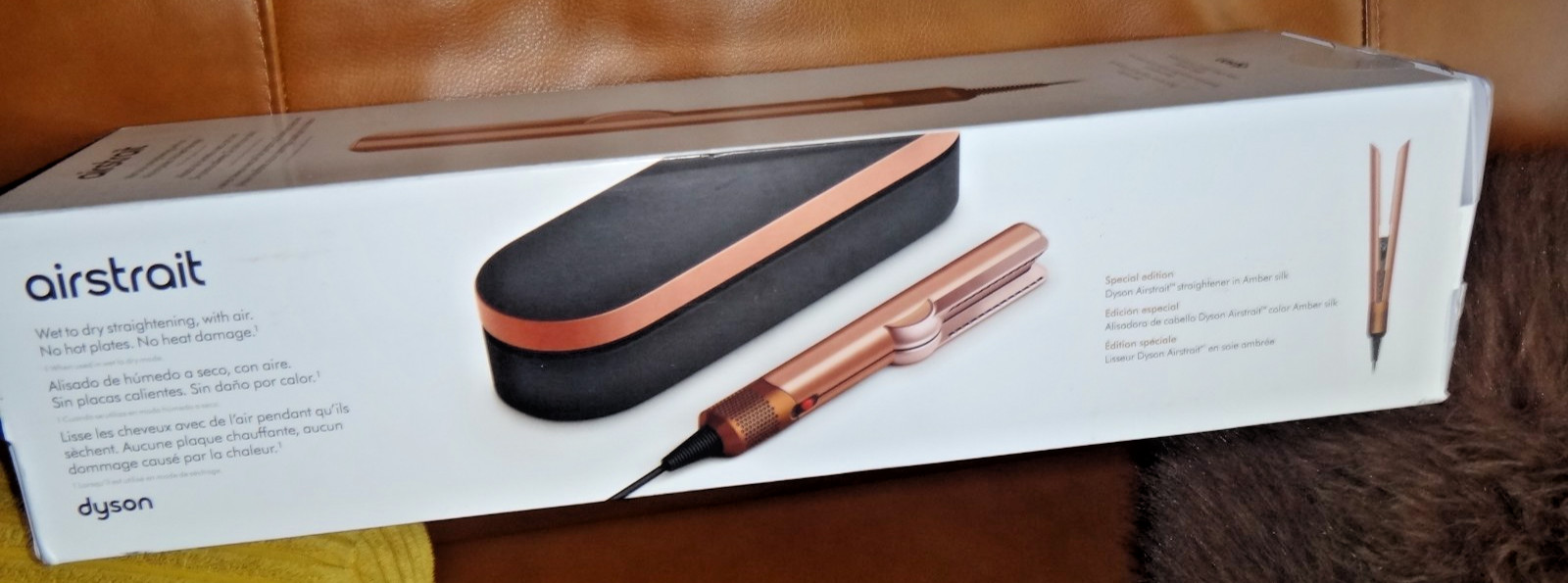 Dyson Airstrait™ dryer and straightener Special Edition Amber Silk