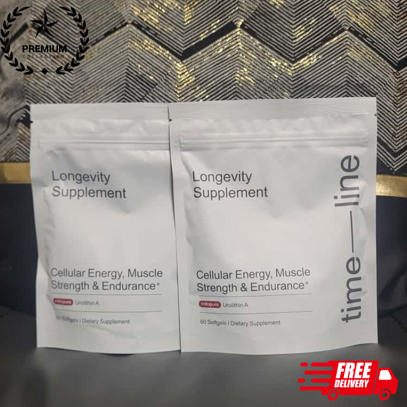 Pack of 2 Time-Line Longevity Supplement Mitopure Urolithin A 60 Softgels New