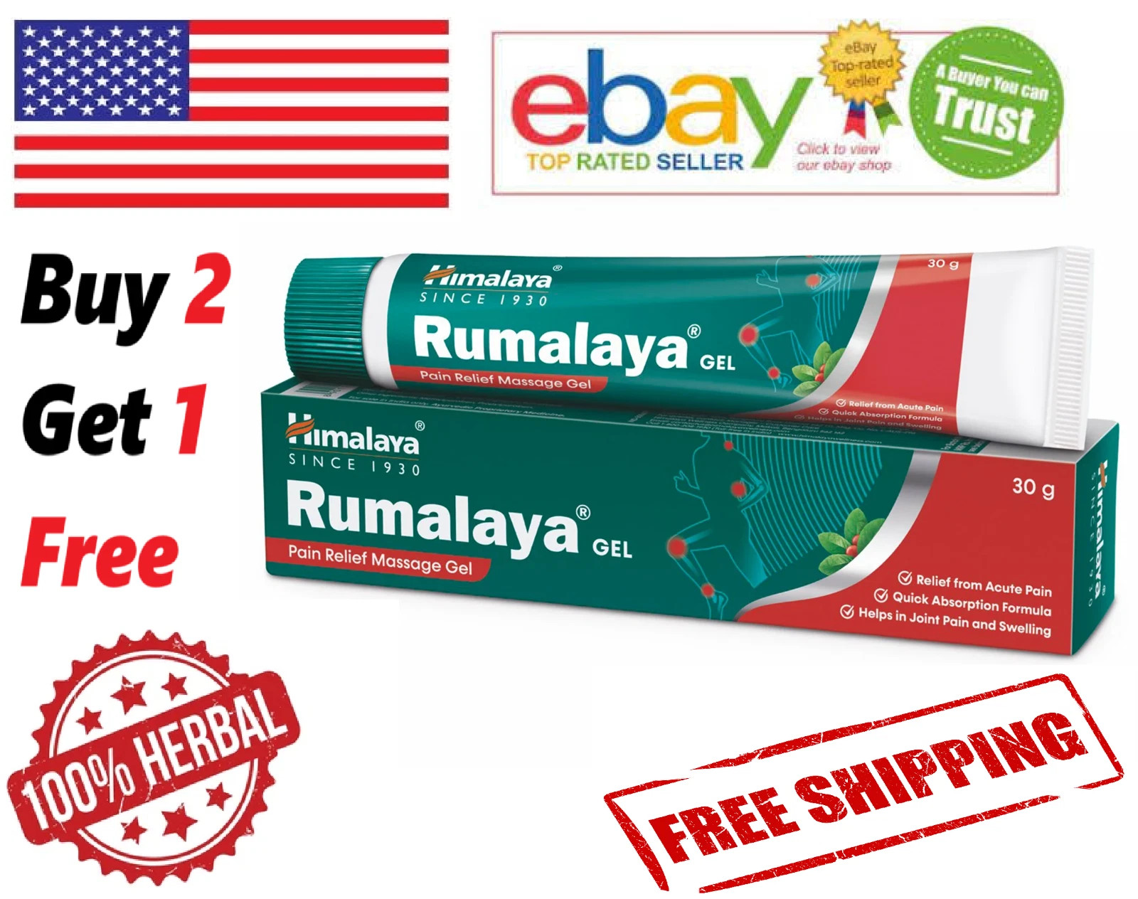 Himalaya RUMALAYA GEL Natural For Joint Pain With Long Expiry – 30 Gm