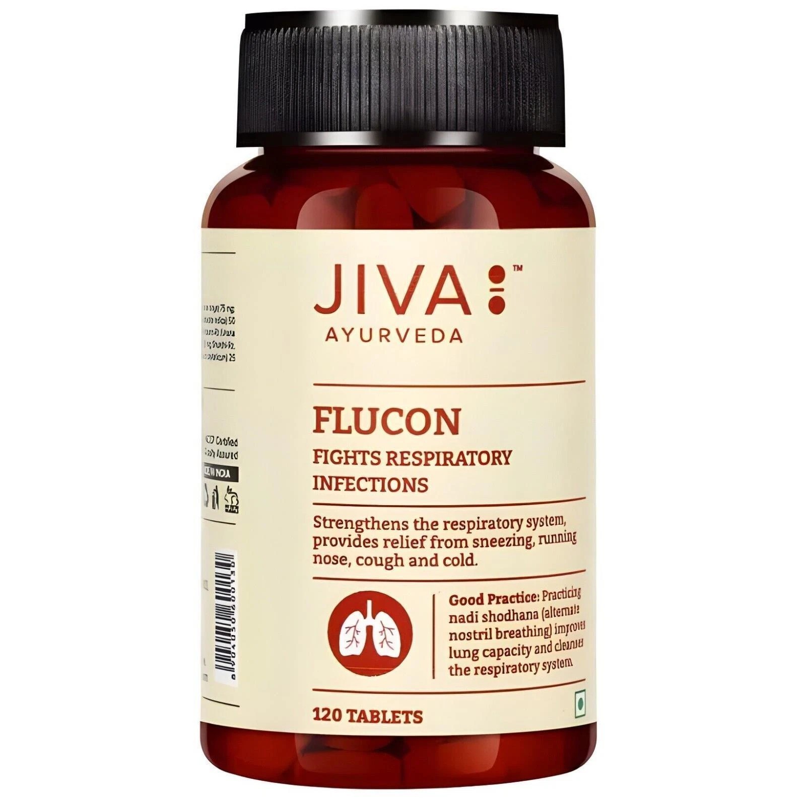 Jiva Ayurveda Flucon Tablets (120tab) Herbal Ayurvedic Respiratory Wellness
