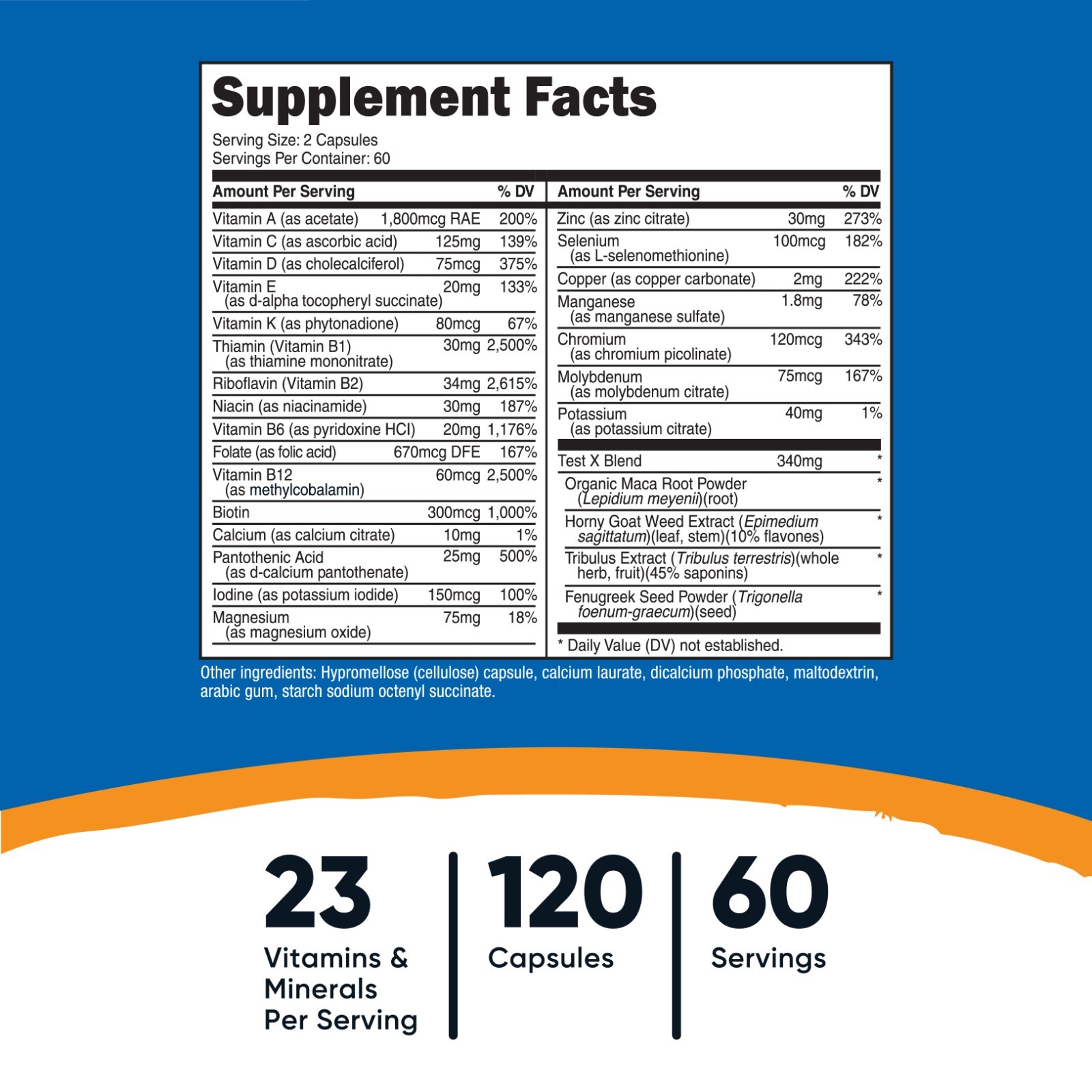 Nutricost Multivitamin for Men 120 Capsules – Vitamins and Minerals