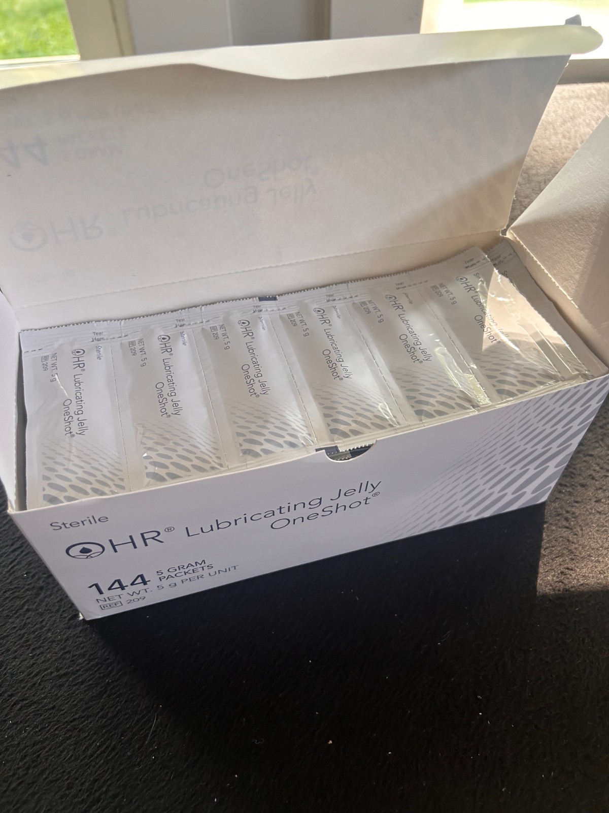 144 HR One Shot Lubricating Jelly Sterile 5g Individual Packet # 209 (11/2030)