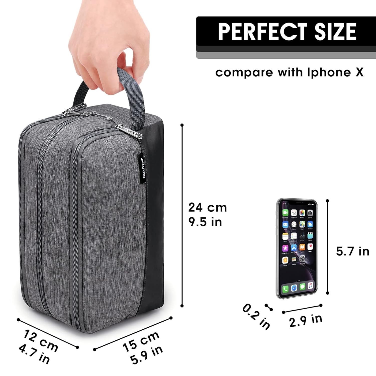 Travel Toiletry bag Waterproof Cosmetic Organizer Wash Bag for Men Women
