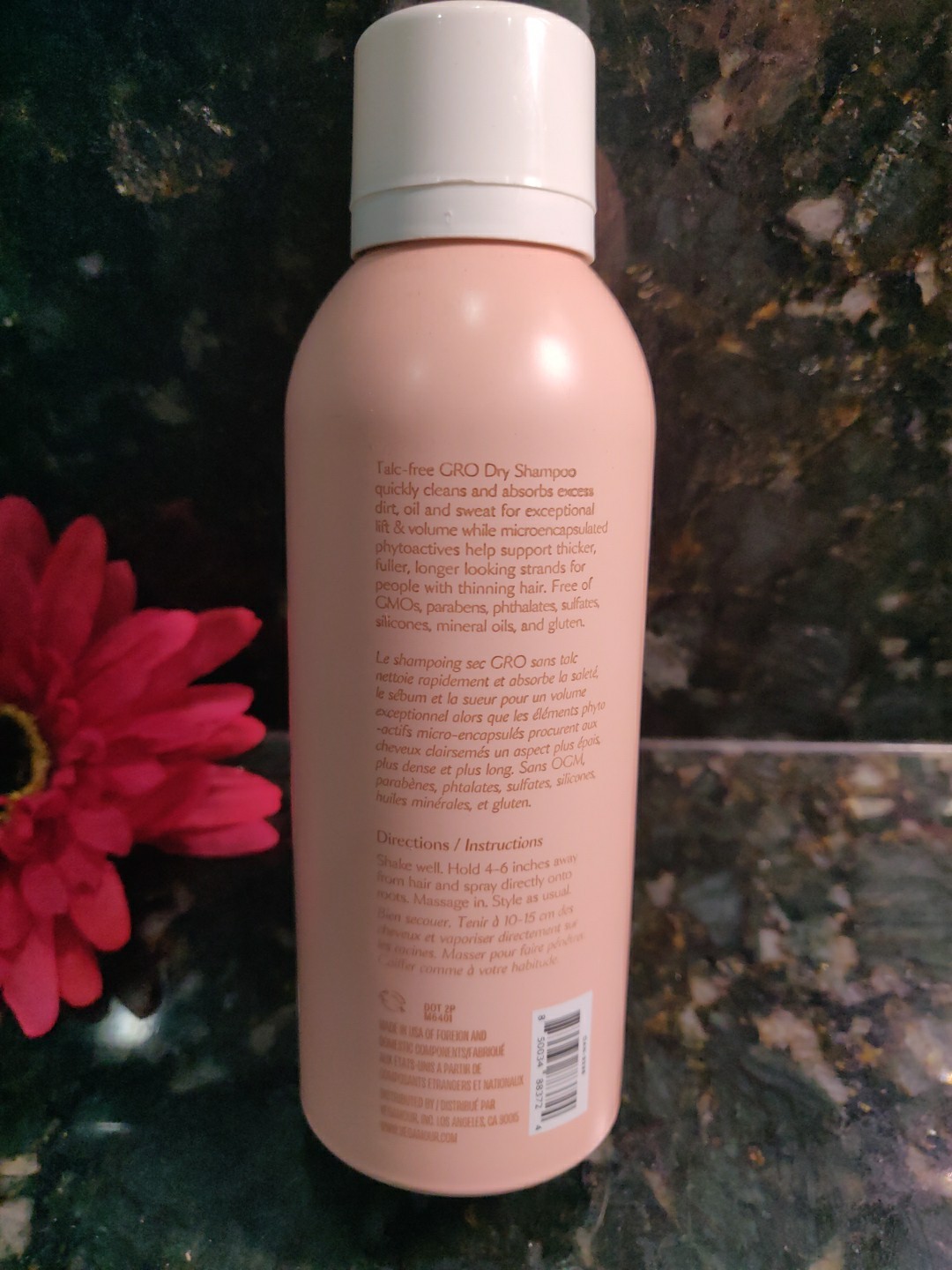 Vegamour Gro Dry Shampoo 3.95oz/112g Full Size – NEW