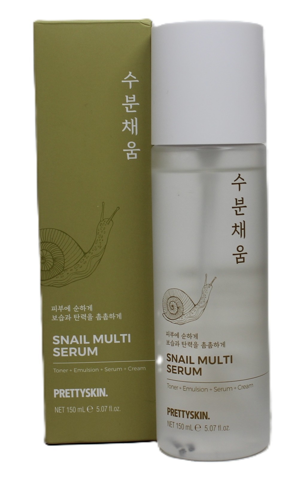 Prettyskin Snail Multi Serum 5.07 oz Toner Cream Emulsion Made in Korea New