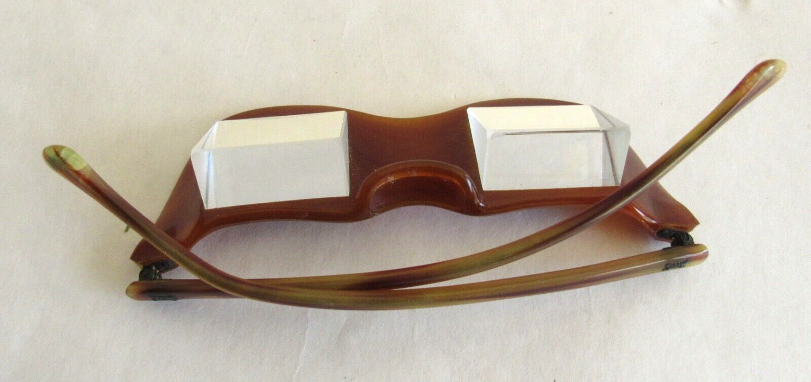 Vtg American Prismatic Reading Glasses For Angled Vision + Directions