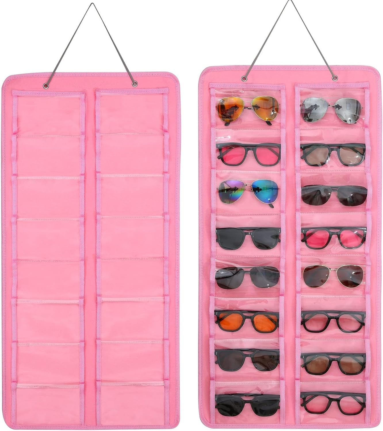 Sunglasses Dust-Proof Organizer Storage Wall Mounted Hanging Sunglasses Organize