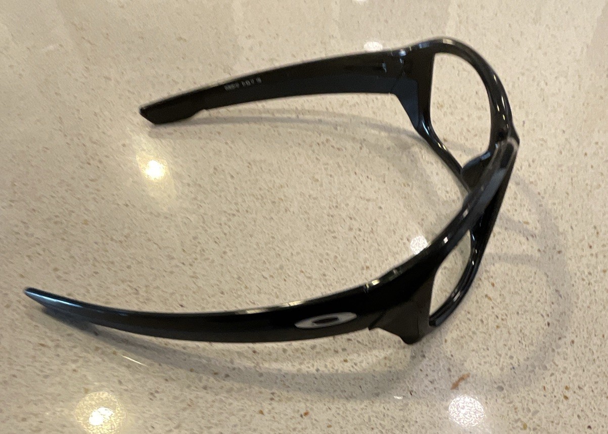 OakleyStraightlink Full Rim Plastic Eyeglasses Frame, Black Solid Unisex Adults